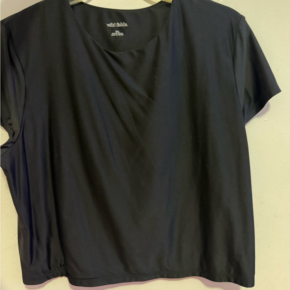 Wild Fable Black Relaxed Short Sleeve Tee